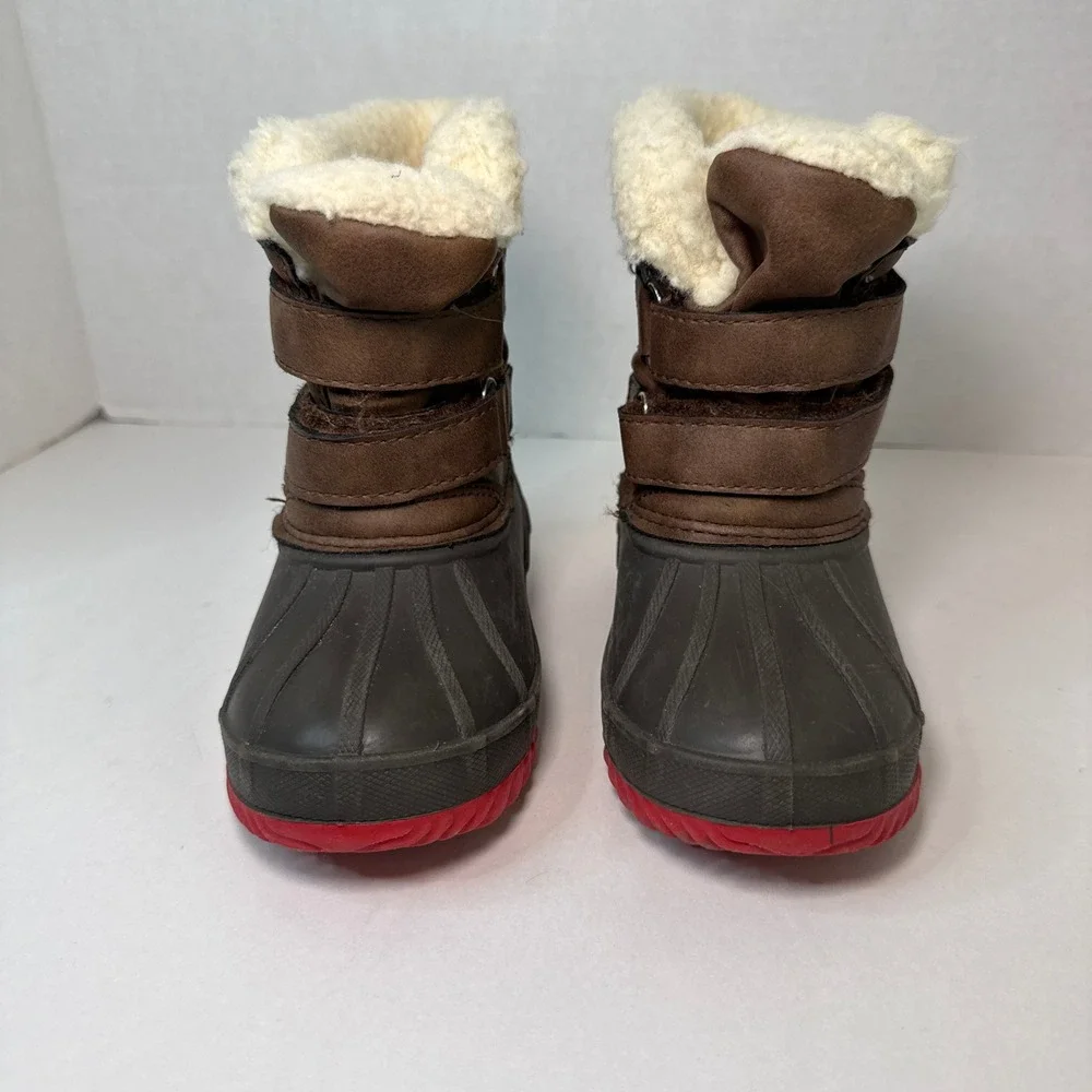 Cat & Jack Thermolite Kids Barkley Duck Boots Faux Fur Lined Toddler Size 8
